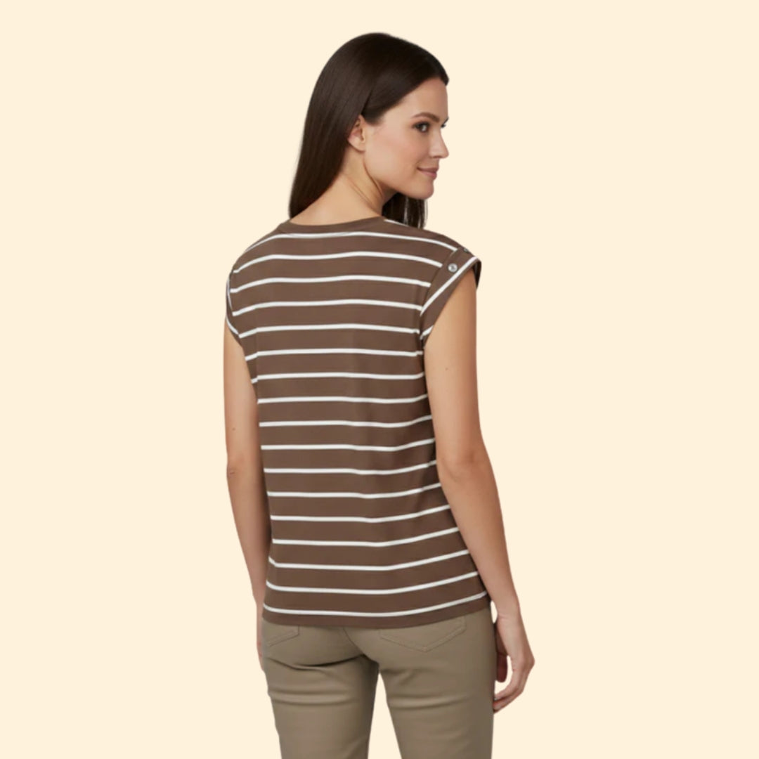 Women's Striped Sleeve T-Shirt