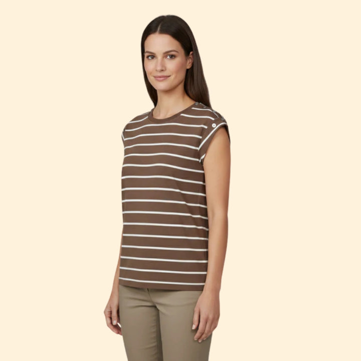 Women's Striped Sleeve T-Shirt