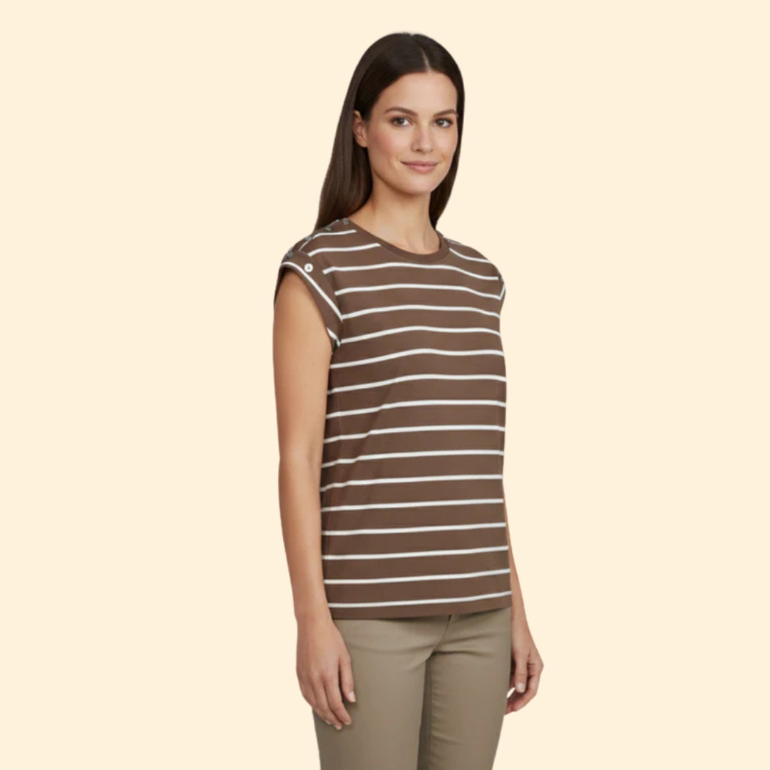 Women's Striped Sleeve T-Shirt