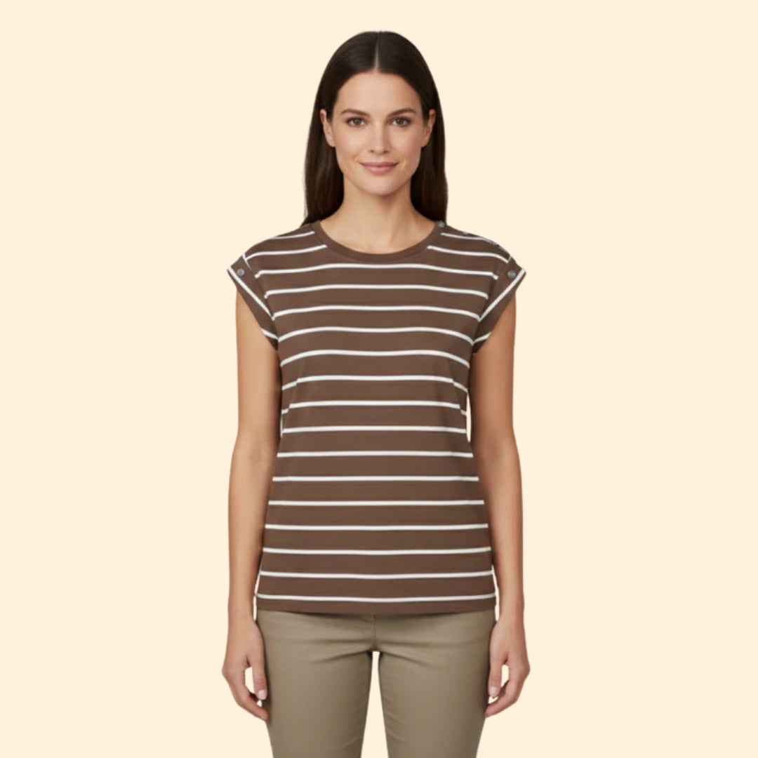 Women's Striped Sleeve T-Shirt
