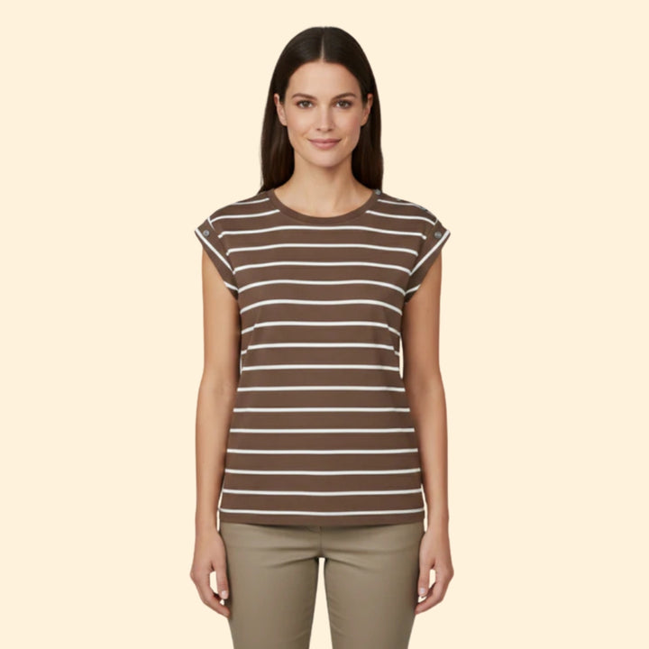 Women's Striped Sleeve T-Shirt