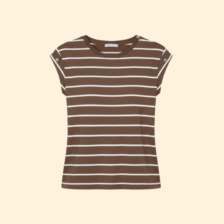 Women's Striped Sleeve T-Shirt