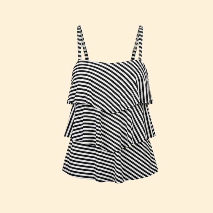 Women's Striped Tankini Set