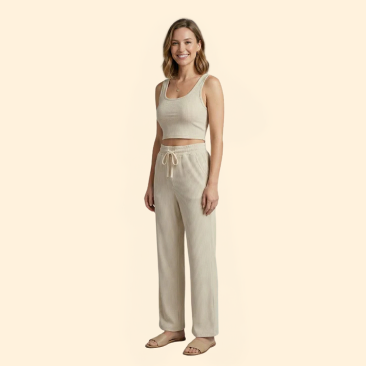 Women’s Stylish Crop Top Set