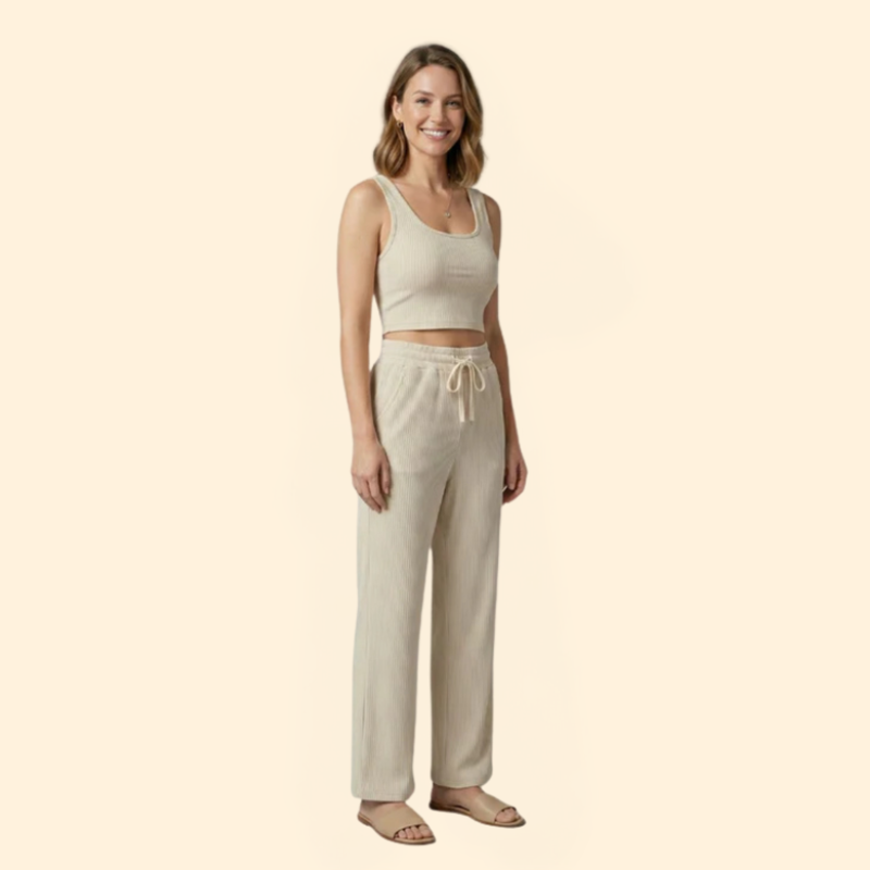 Women’s Stylish Crop Top Set