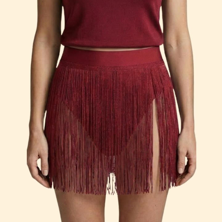 Women's Stylish Fringed Cover-Up Skirt