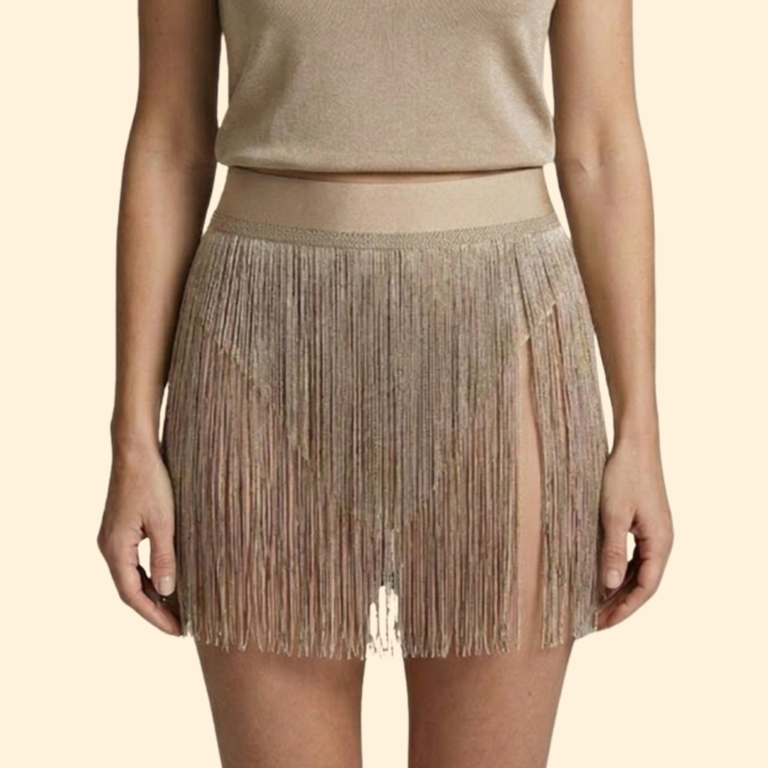 Women's Stylish Fringed Cover-Up Skirt