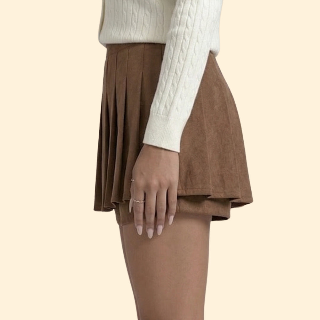 Women's Stylish Pleated Mini Skirt