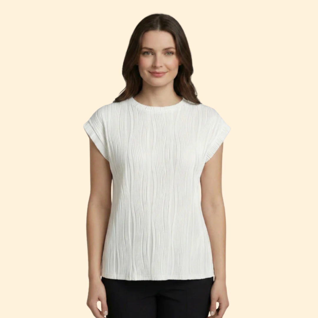 Women's Stylish Pleated T-Shirt
