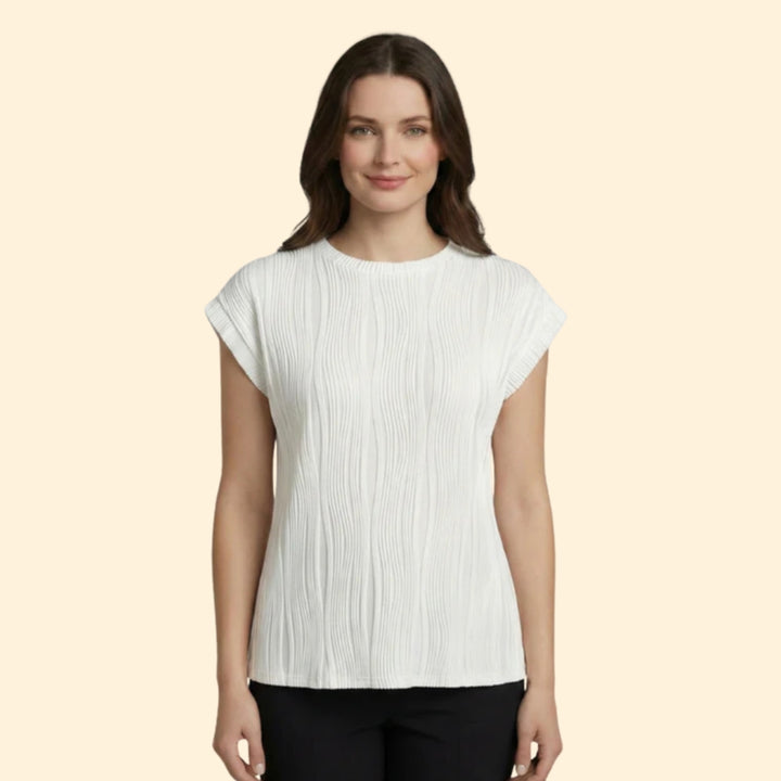 Women's Stylish Pleated T-Shirt