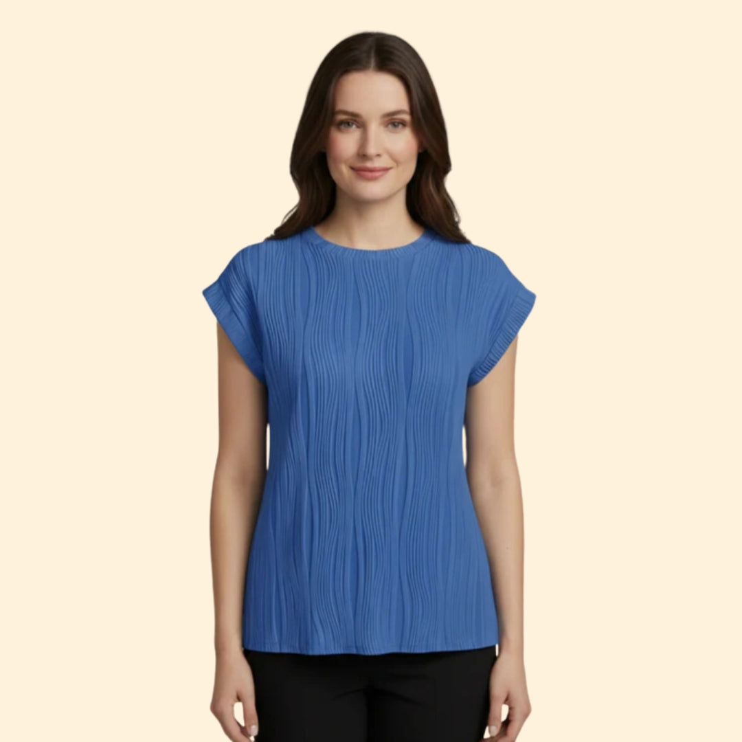Women's Stylish Pleated T-Shirt