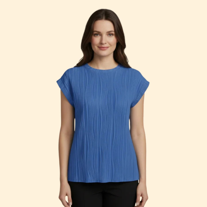 Women's Stylish Pleated T-Shirt