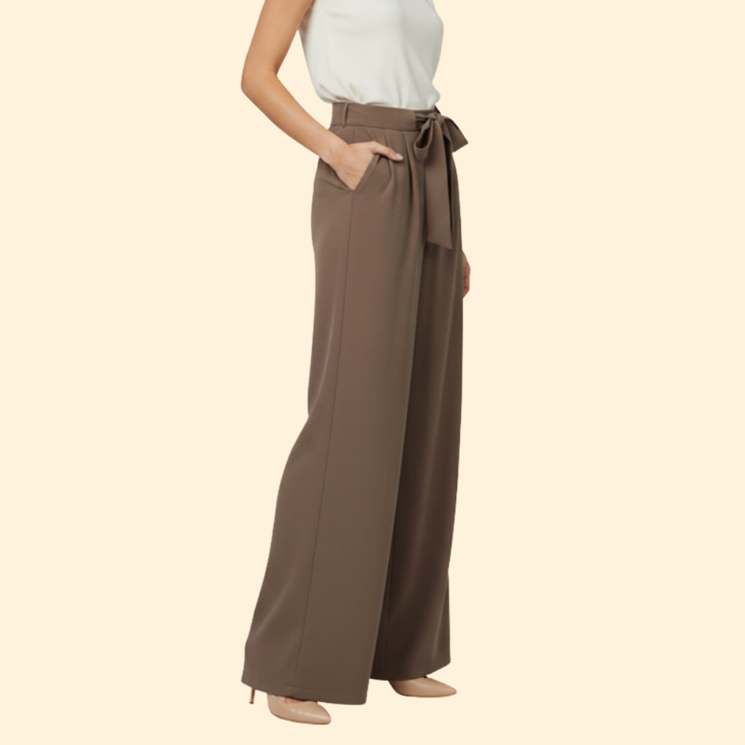 Women's Stylish Tie-Waist Palazzo Pants