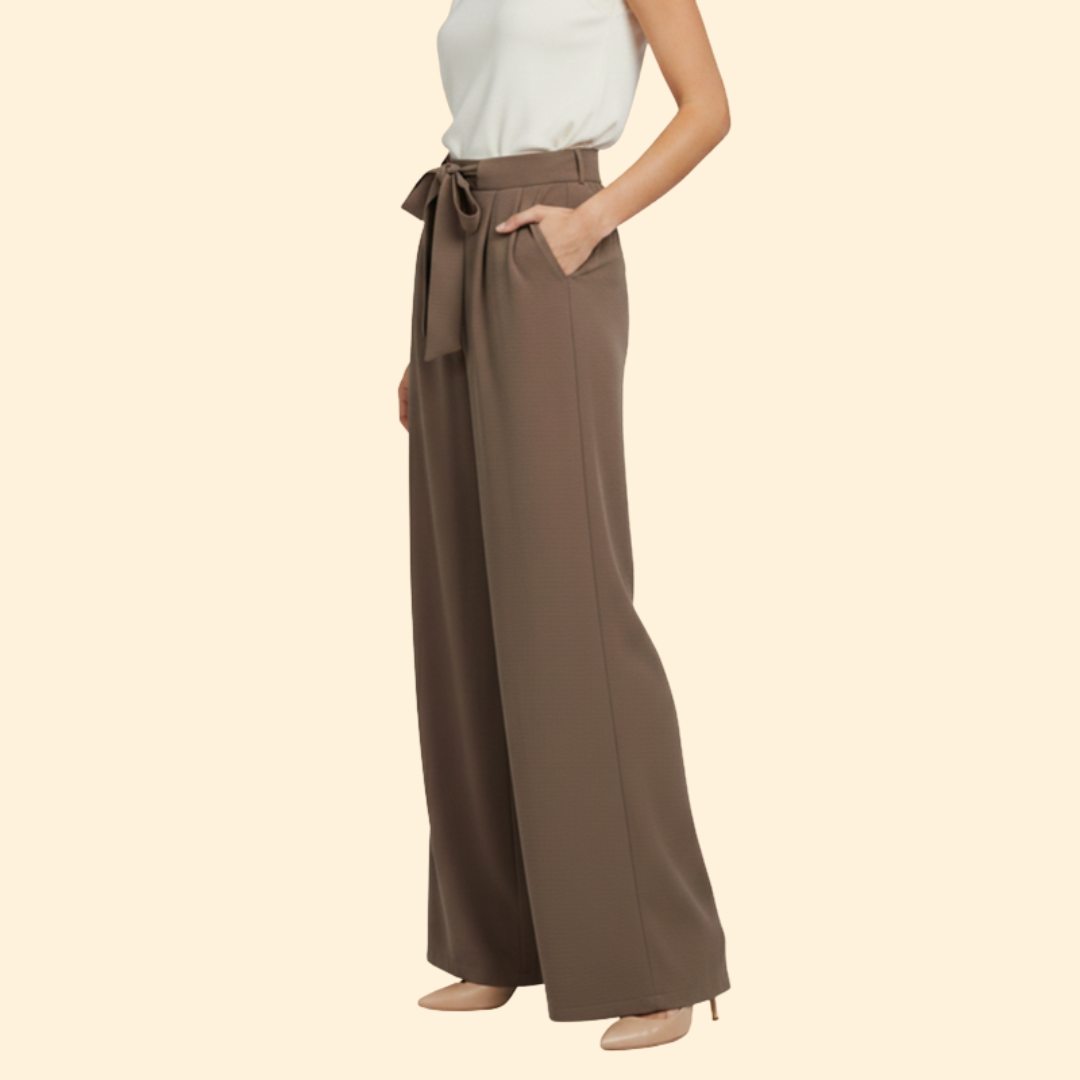 Women's Stylish Tie-Waist Palazzo Pants
