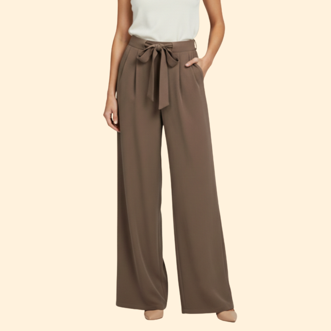 Women's Stylish Tie-Waist Palazzo Pants