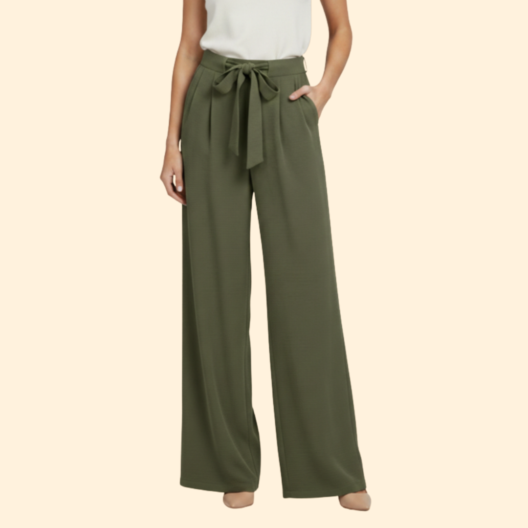Women's Stylish Tie-Waist Palazzo Pants