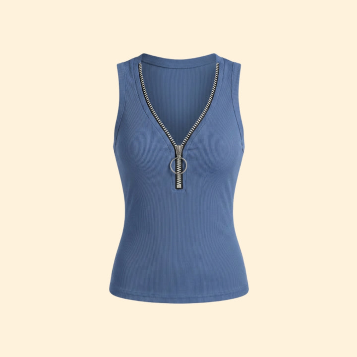 Women's Stylish Zippered Top