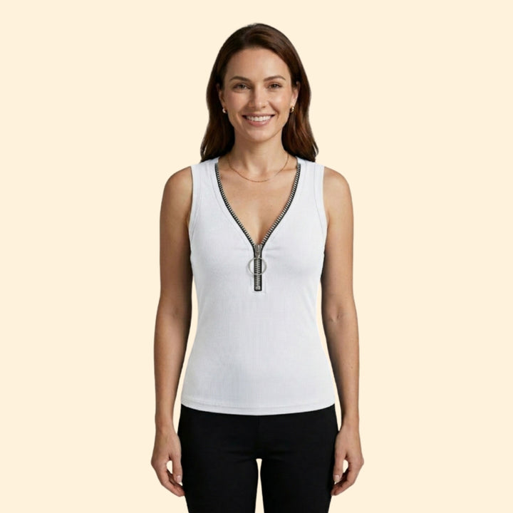 Women's Stylish Zippered Top