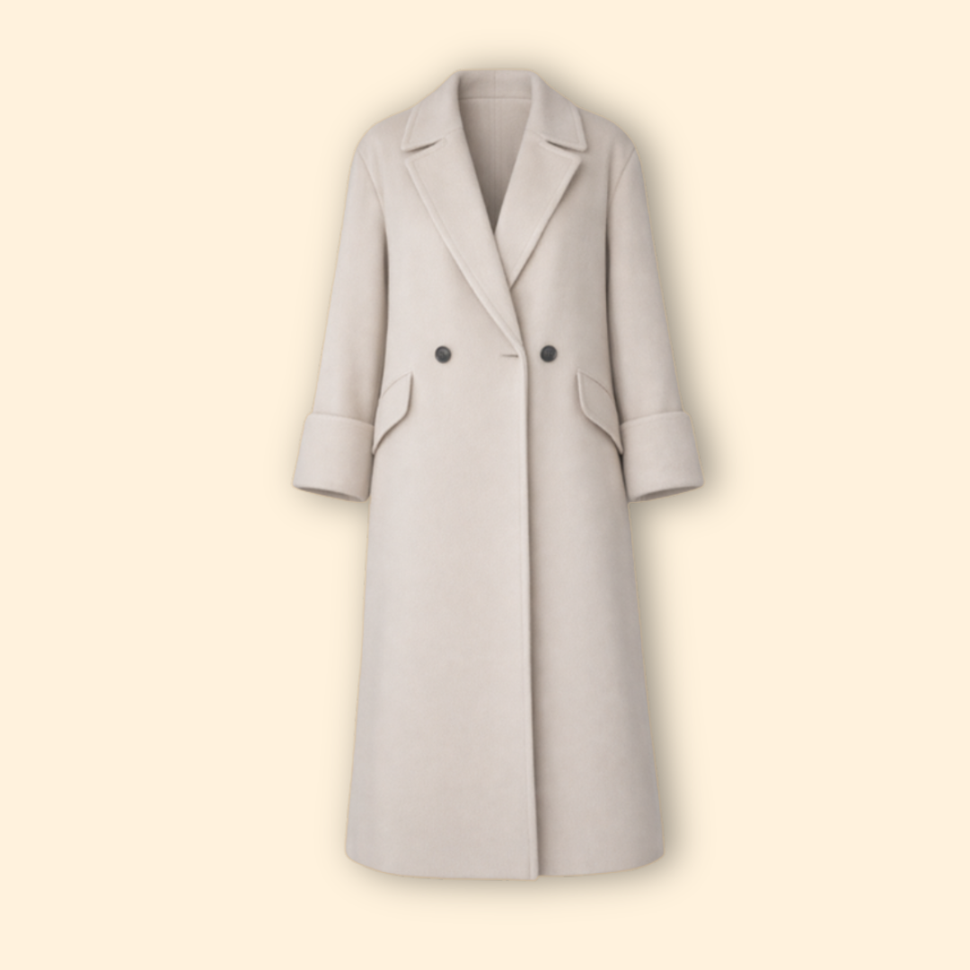 Women’s Tailored Button Long Coat