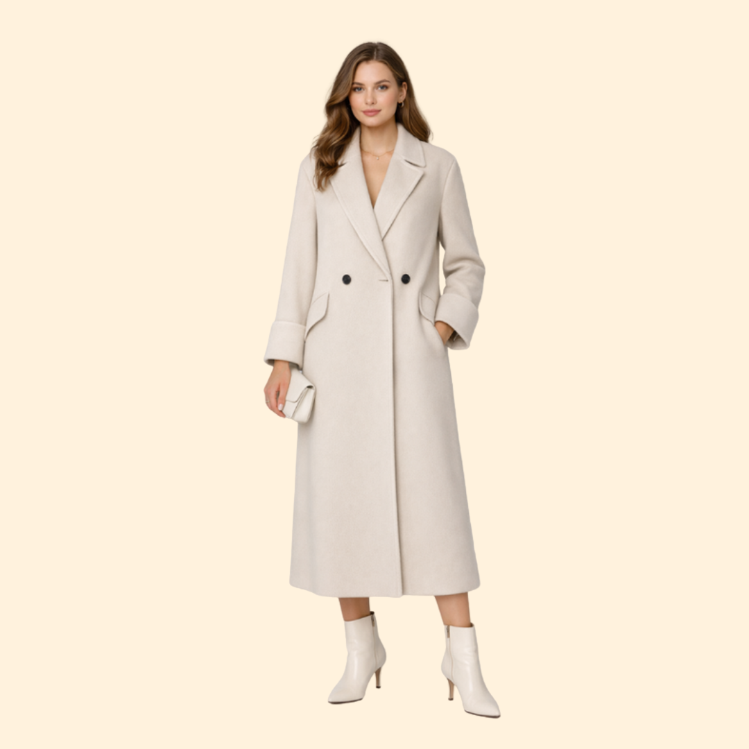 Women’s Tailored Button Long Coat