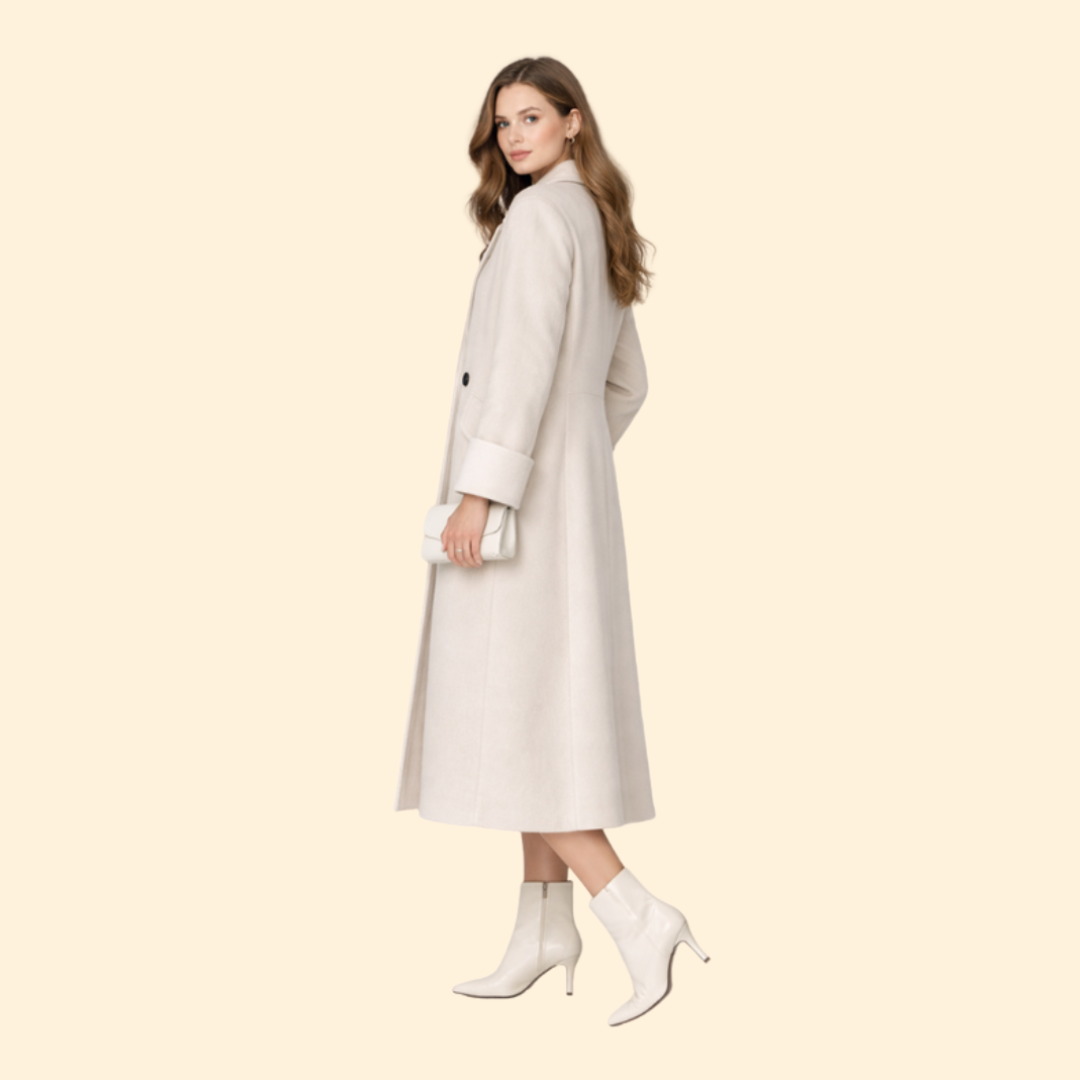 Women’s Tailored Button Long Coat