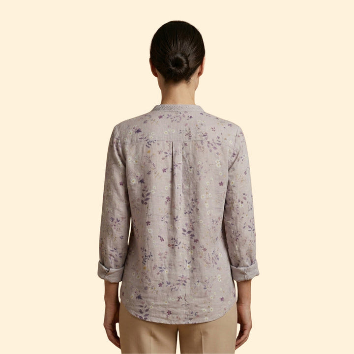 Women's Tailored Patterned Blouse