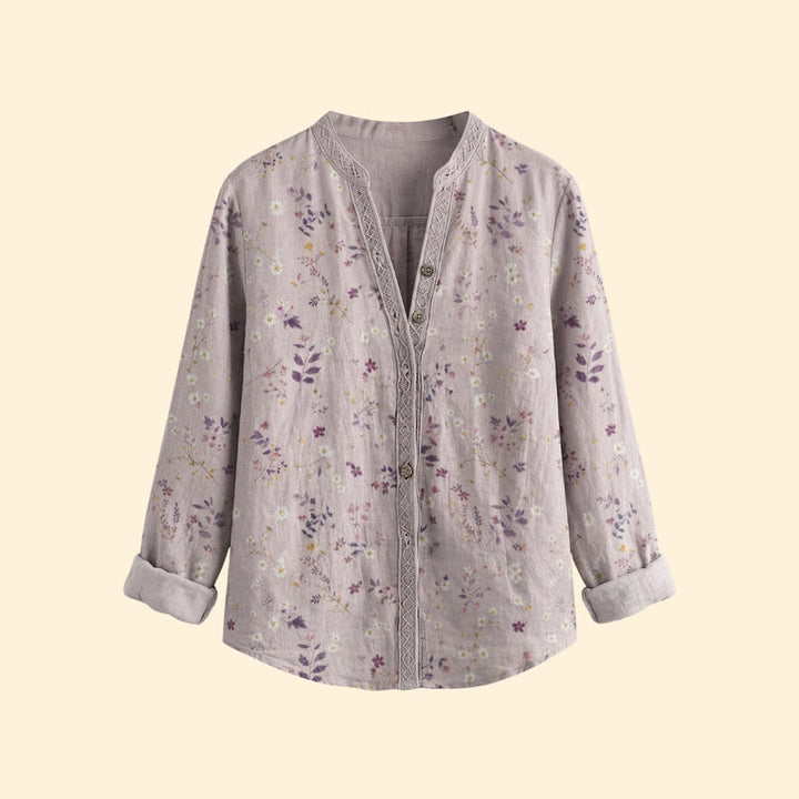 Women's Tailored Patterned Blouse