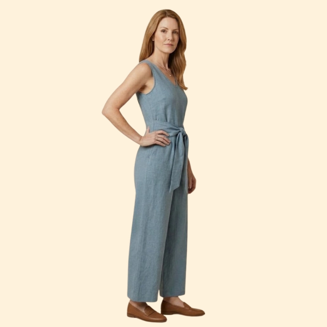Women's Tied Waist Jumpsuit