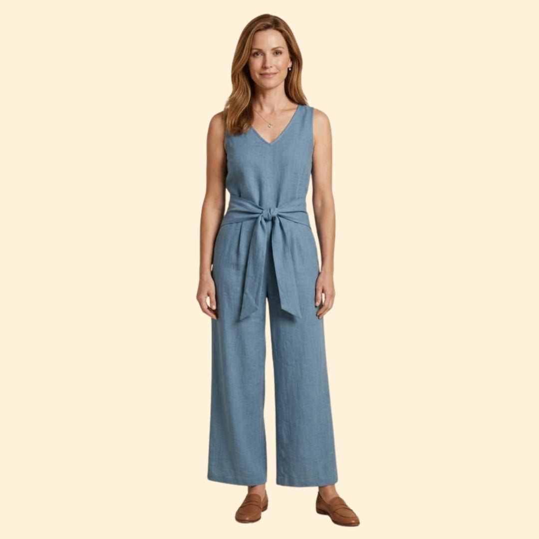 Women's Tied Waist Jumpsuit