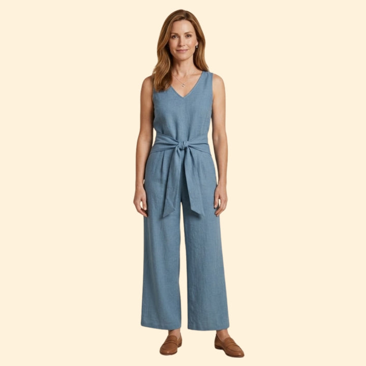 Women's Tied Waist Jumpsuit