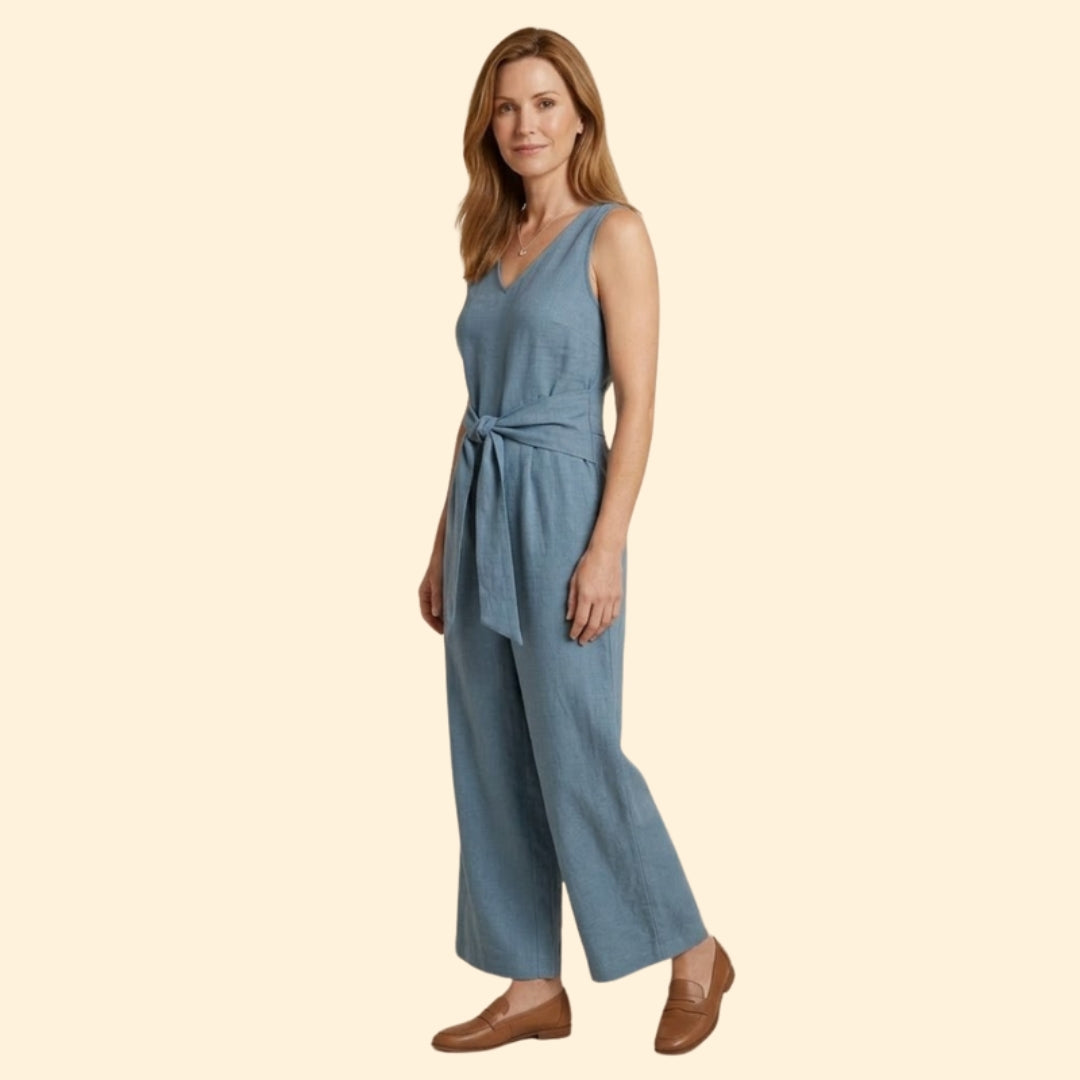Women's Tied Waist Jumpsuit