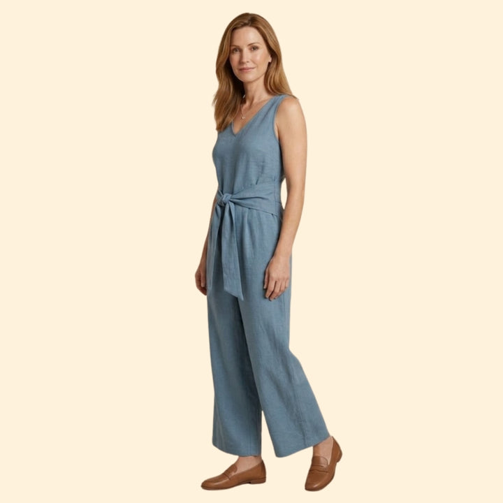 Women's Tied Waist Jumpsuit