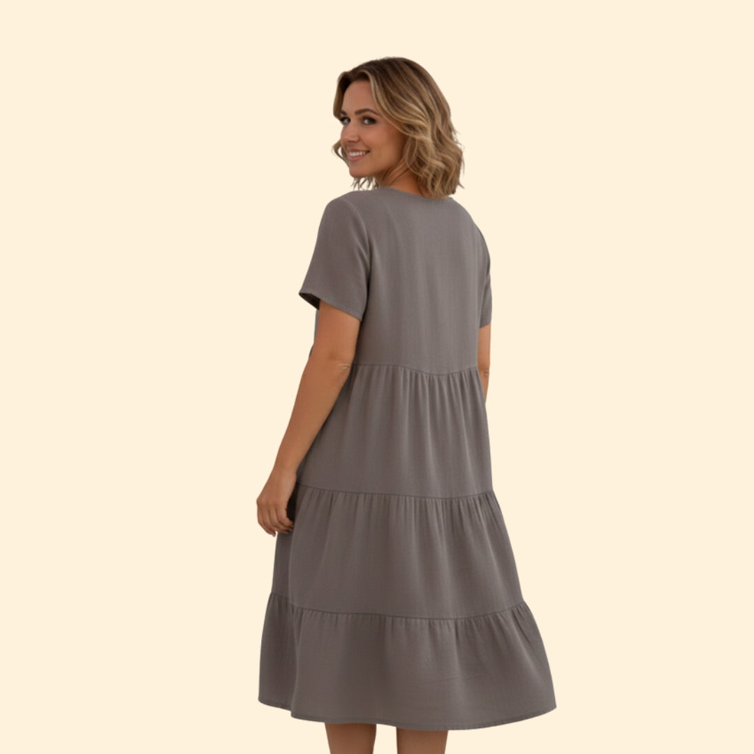 Women's Tiered Midi Dress