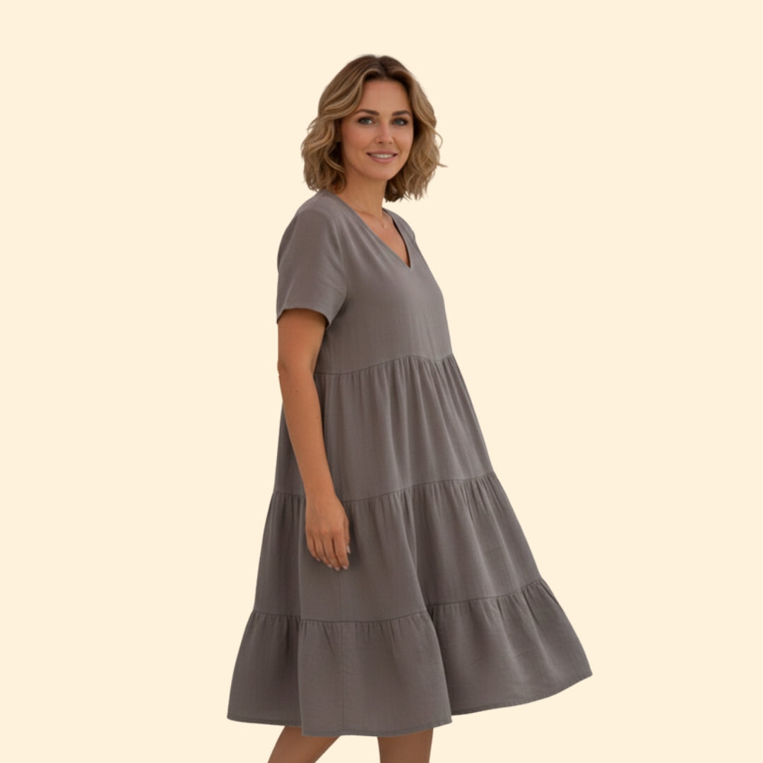 Women's Tiered Midi Dress