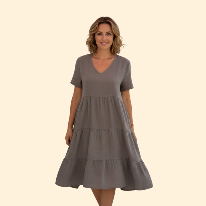 Women's Tiered Midi Dress