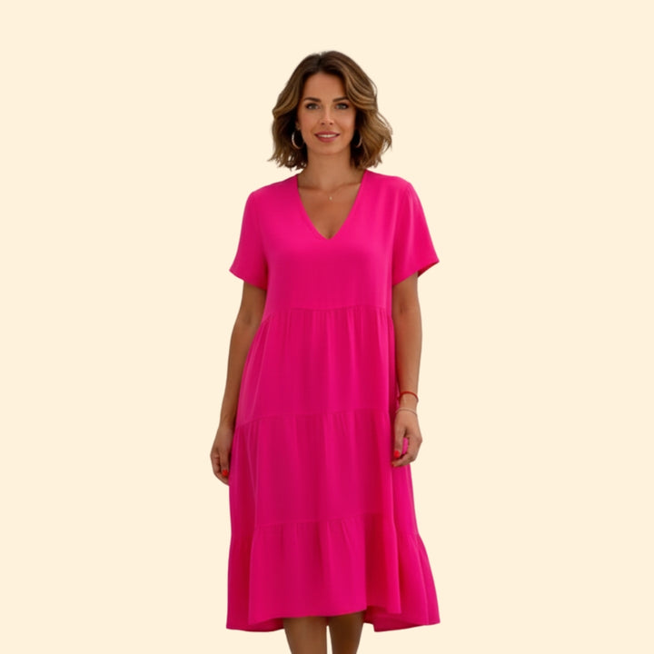 Women's Tiered Midi Dress
