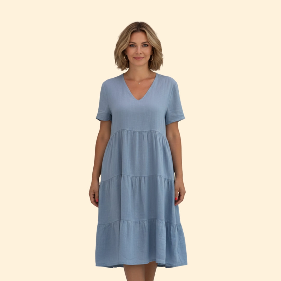 Women's Tiered Midi Dress