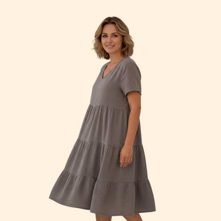 Women's Tiered Midi Dress