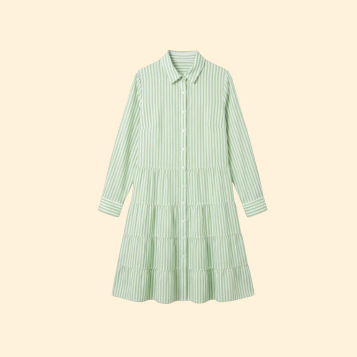 Women’s Tiered Stripe Mini Dress