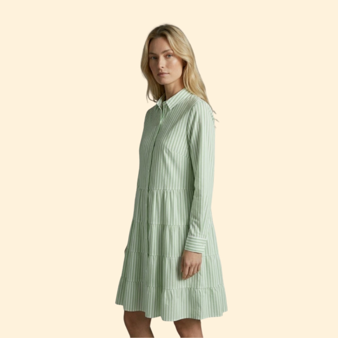 Women’s Tiered Stripe Mini Dress