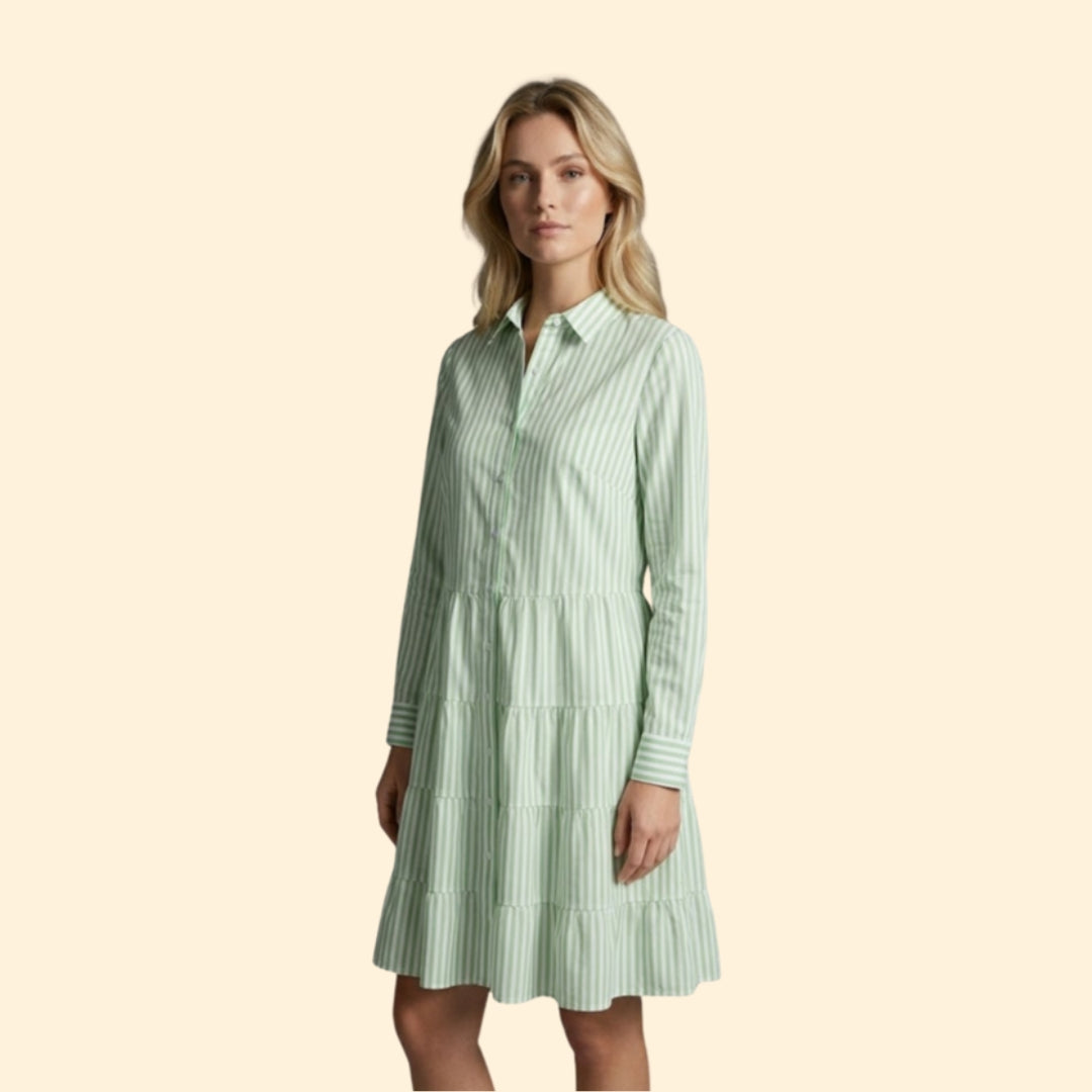 Women’s Tiered Stripe Mini Dress