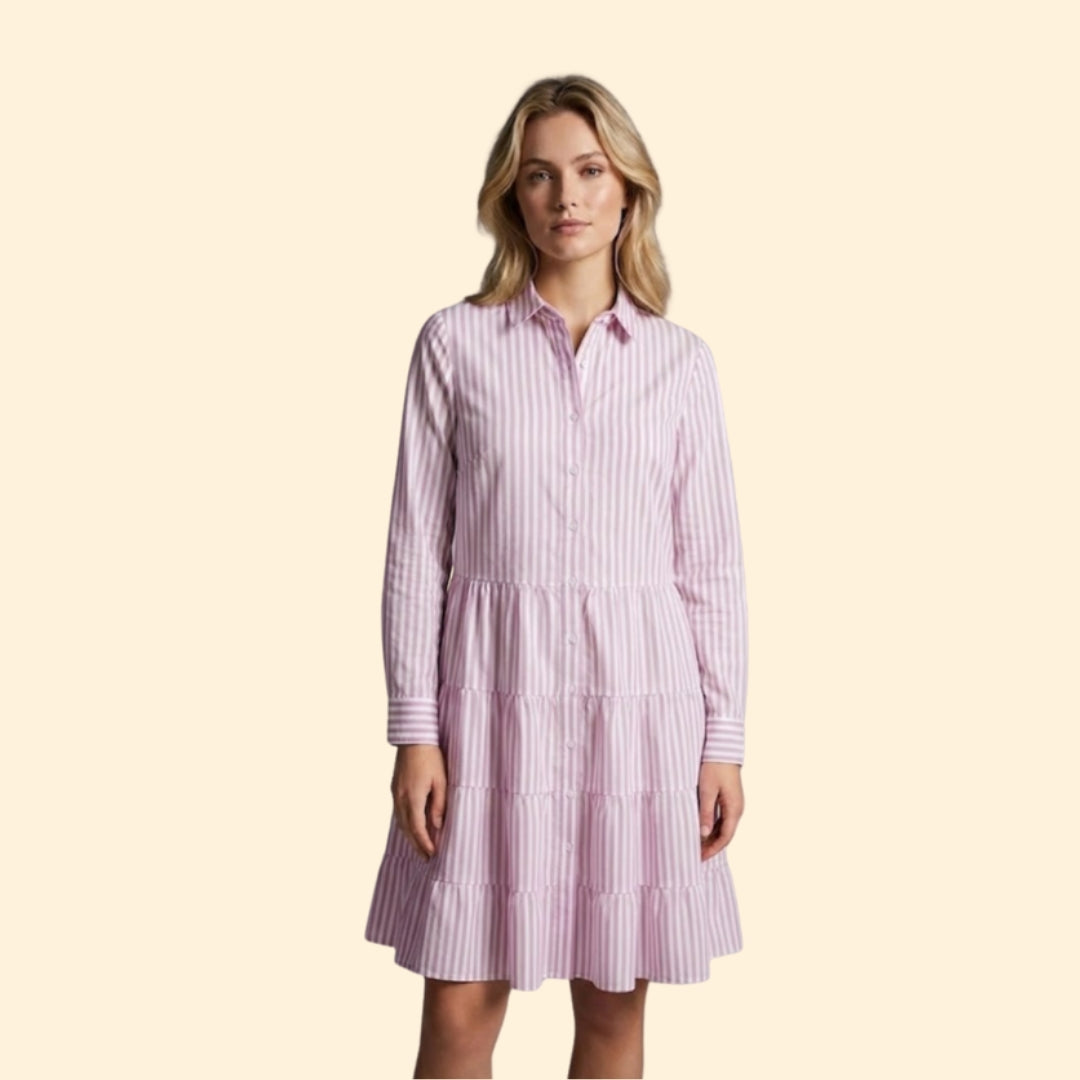 Women’s Tiered Stripe Mini Dress