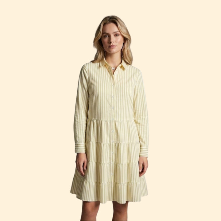 Women’s Tiered Stripe Mini Dress