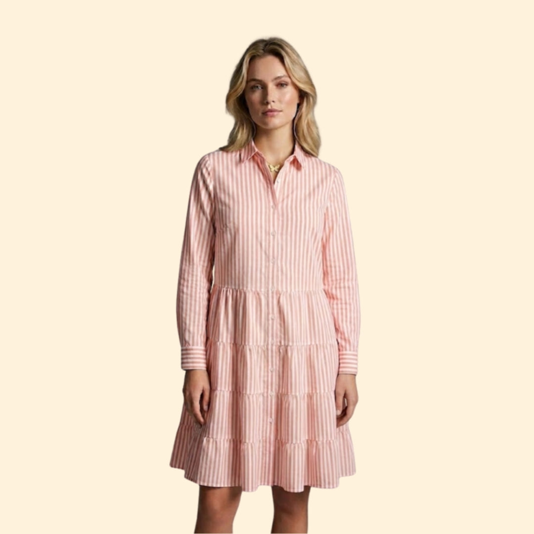 Women’s Tiered Stripe Mini Dress