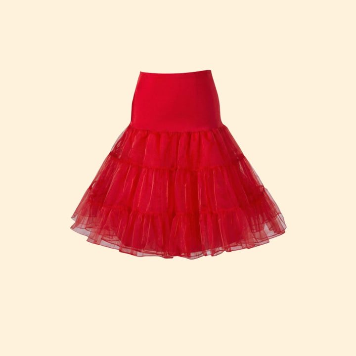 Women’s Tiered Tulle Skirt with High Waist