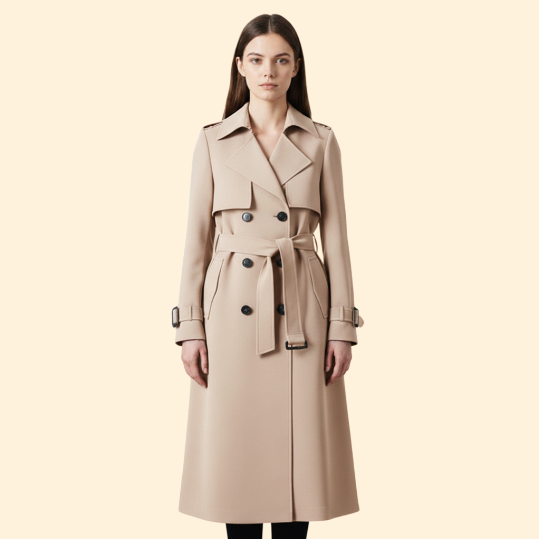 Women’s Trench Coat with Long Silhouette