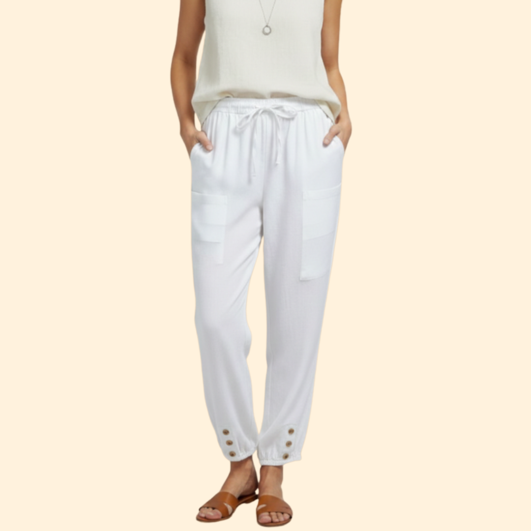 Women's Trendy Button Cuff Trousers