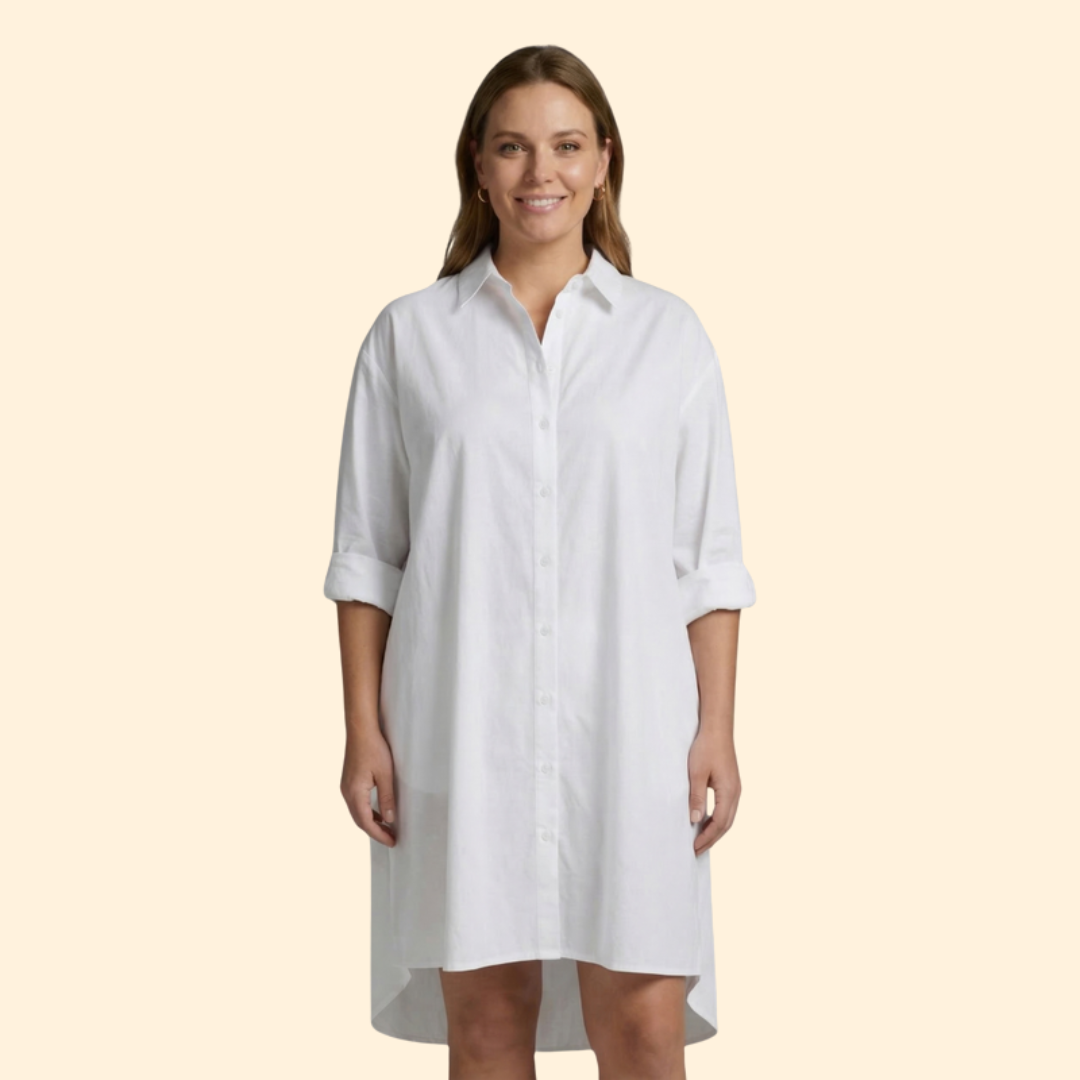 Women's Tropical Leaf Print Beach Dress