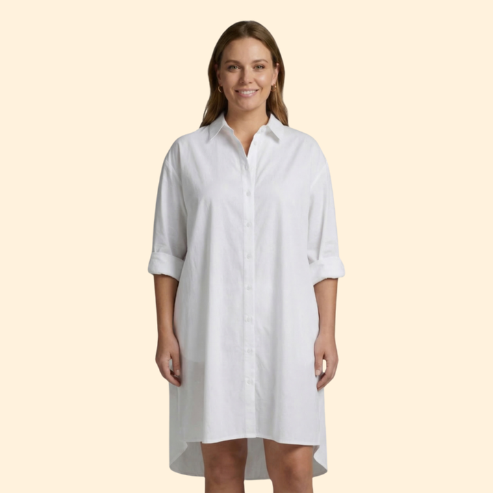 Women's Tropical Leaf Print Beach Dress