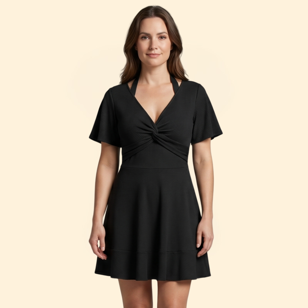 Women's Twist Front Mini Dress
